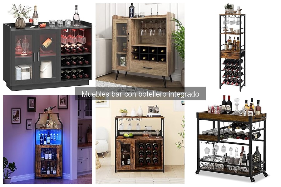 Cómo elegir un mueble bar con botellero integrado