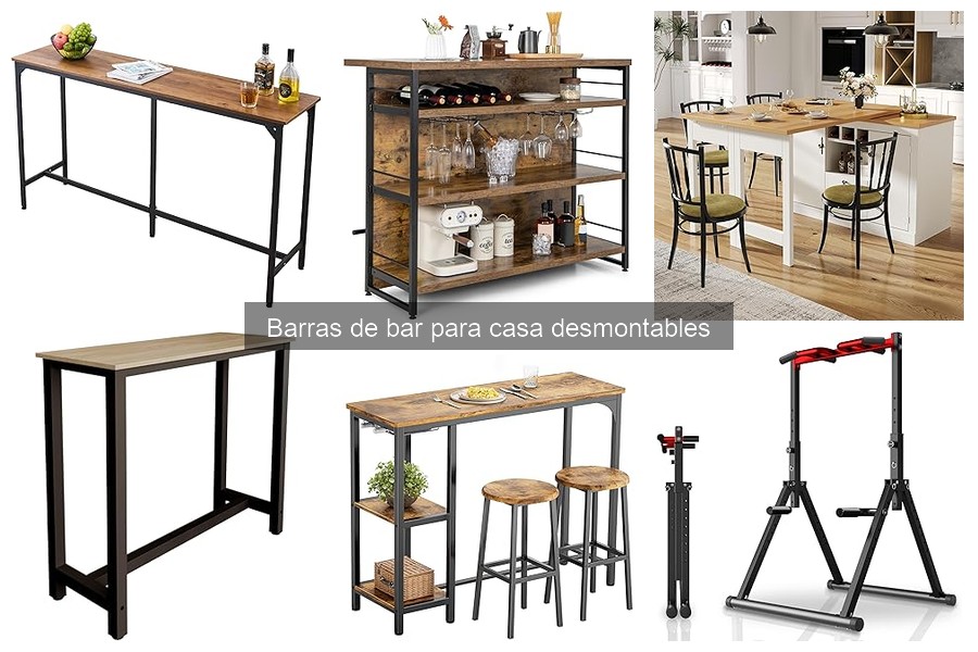 Cómo integrar barras desmontables en la decoración del hogar