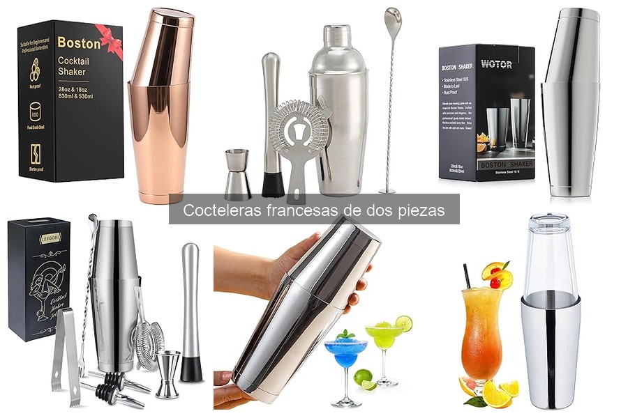 Cómo limpiar y mantener tu coctelera francesa de dos piezas