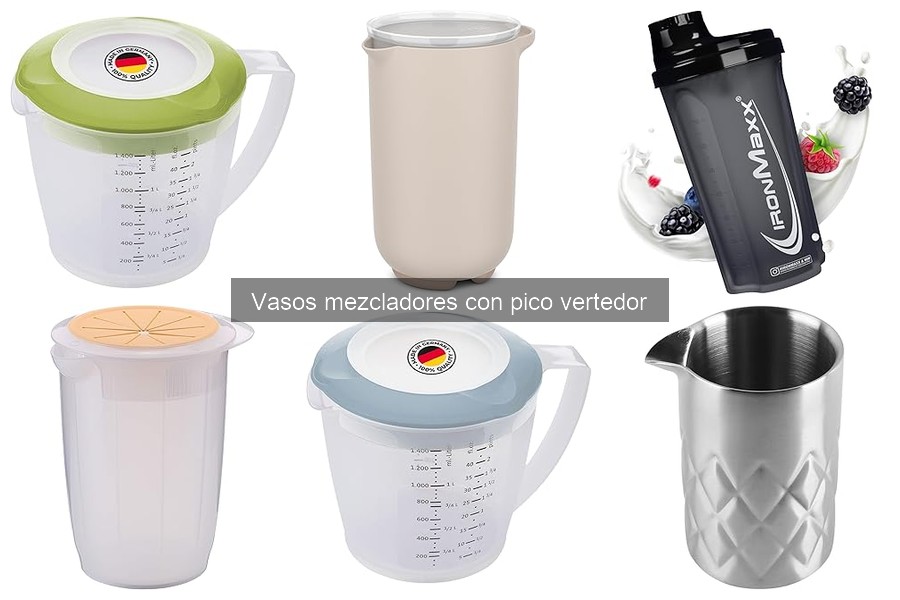 Cómo mantener y limpiar vasos mezcladores con pico vertedor