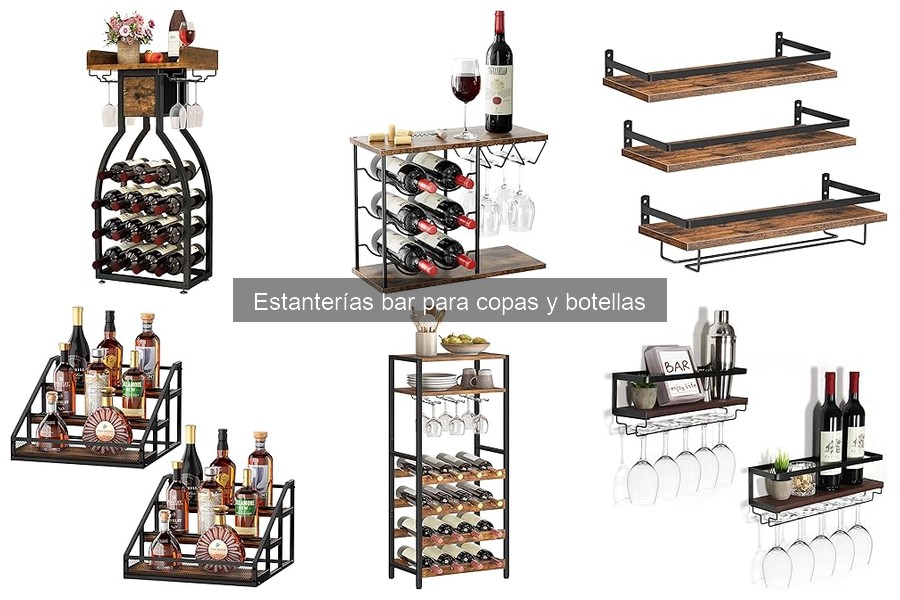 Cómo organizar una estantería bar para un uso práctico