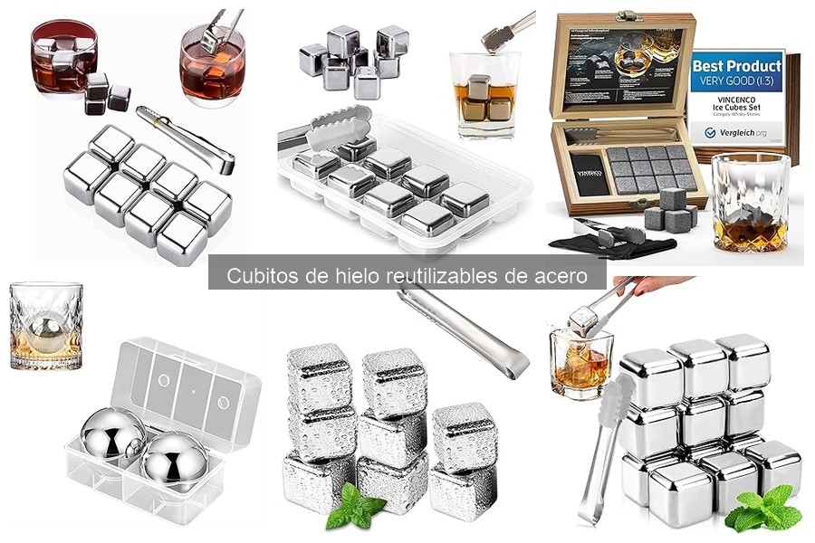 Cómo usar cubitos de hielo reutilizables de acero correctamente