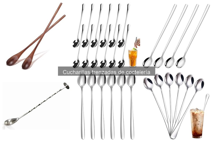 Cómo usar cucharillas trenzadas de coctelería correctamente