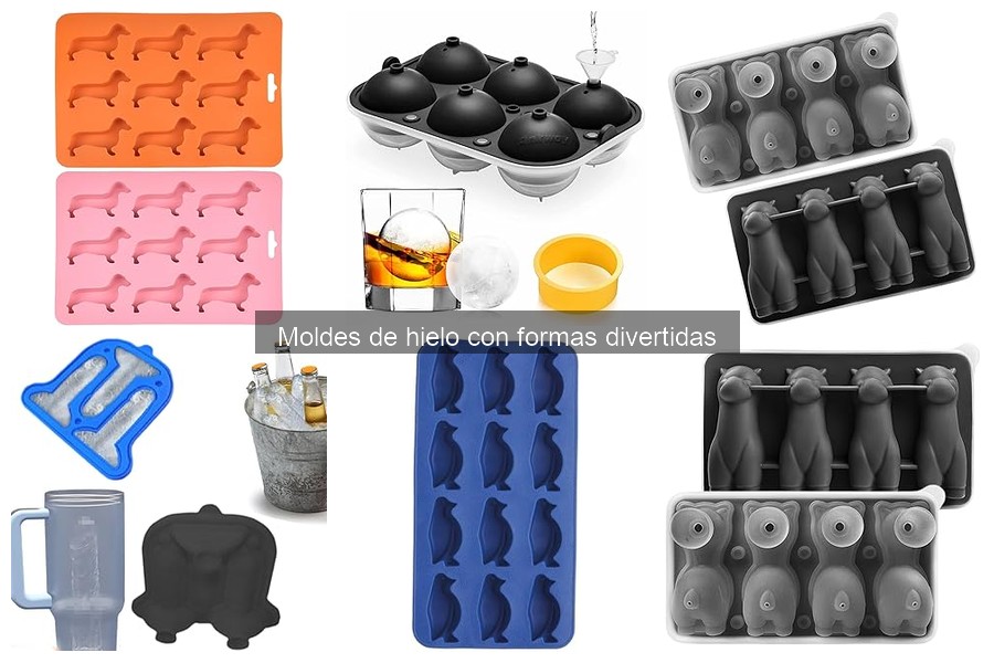 Cómo usar moldes de hielo con formas divertidas en casa