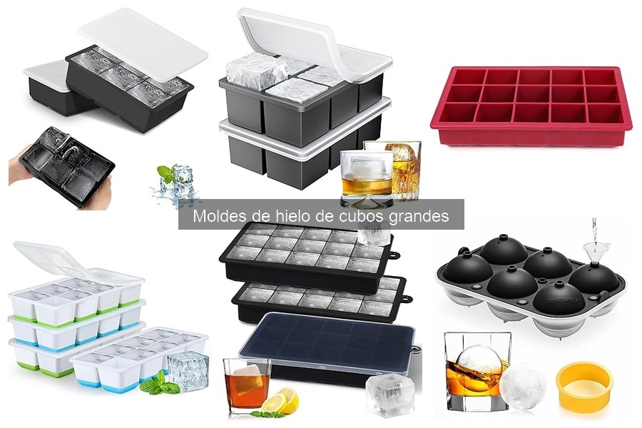 Cómo usar moldes de hielo de cubos grandes correctamente