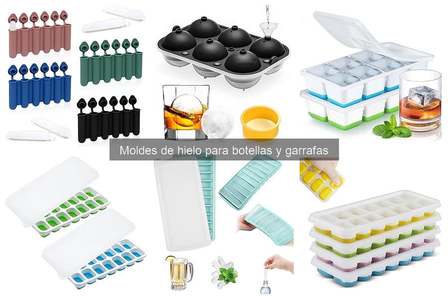 Cómo usar moldes de hielo para botellas y garrafas