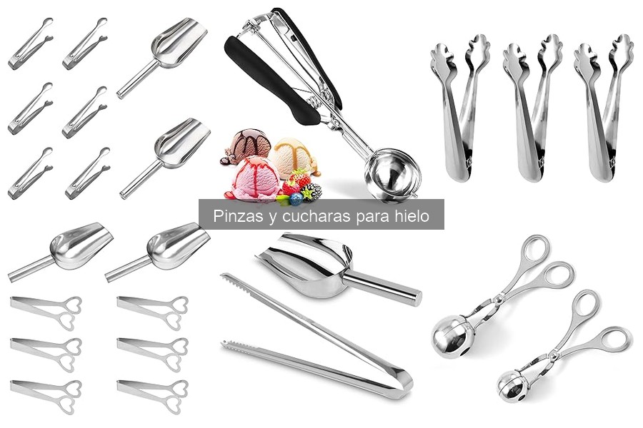 Cómo usar pinzas y cucharas de hielo correctamente