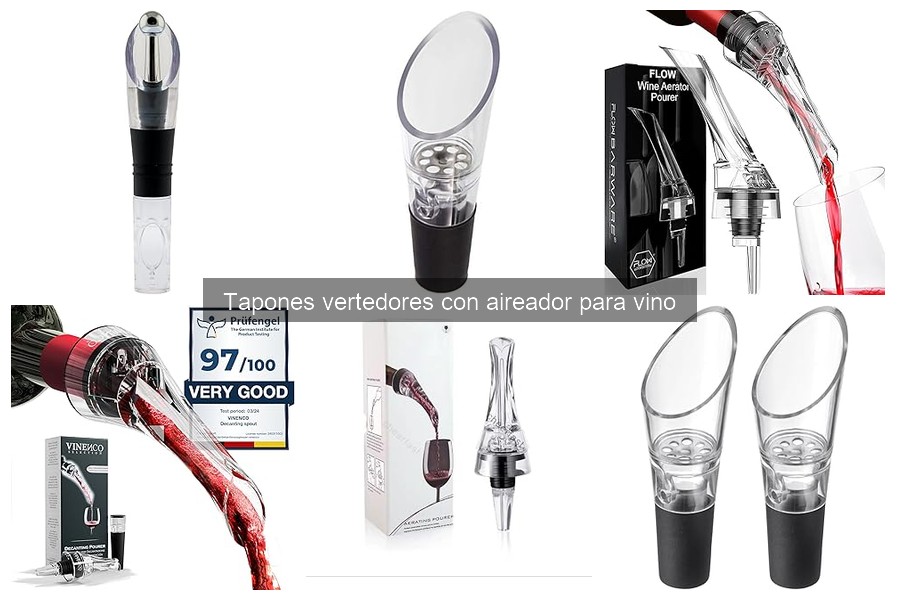 Cómo usar un tapón vertedor con aireador para vino correctamente