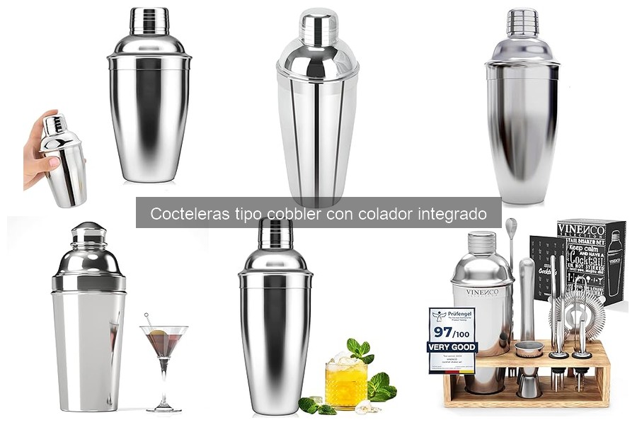 Cómo usar una coctelera tipo cobbler fácilmente