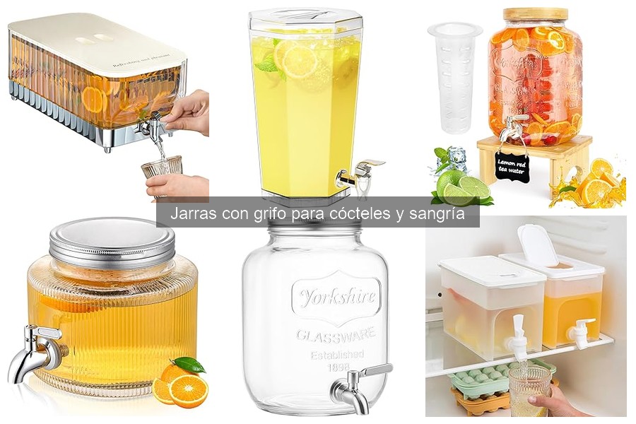 Cómo usar una jarra con grifo para preparar cócteles