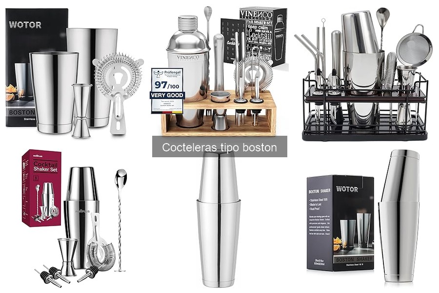 Comparativa: Cocteleras Boston vs Tres Piezas para Cócteles