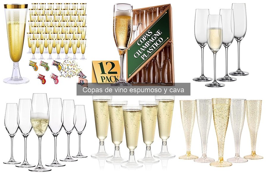 Comparativa: Copas de vino espumoso vs. tinto