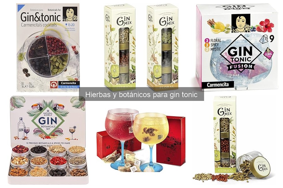 Comparativa de Botánicos para Gin Tonic: Mejores Marcas