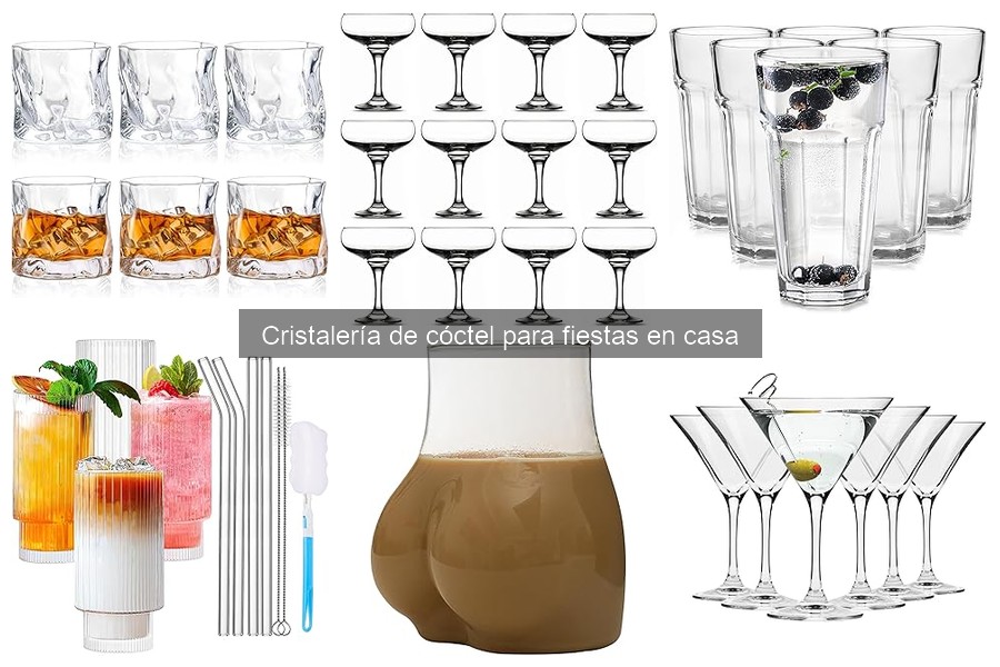 Comparativa de copas de cóctel: vidrio vs acrílico