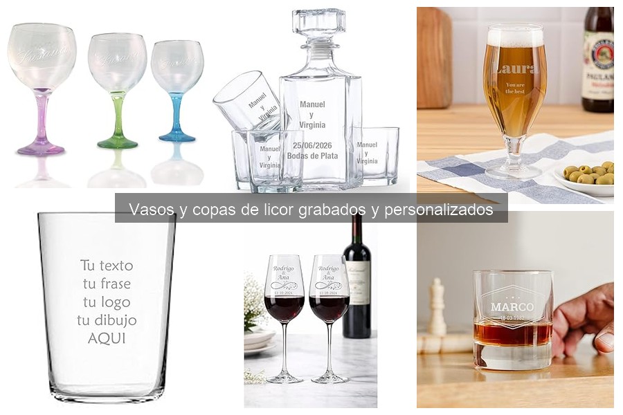 Comparativa de copas de licor personalizadas: marcas y precios