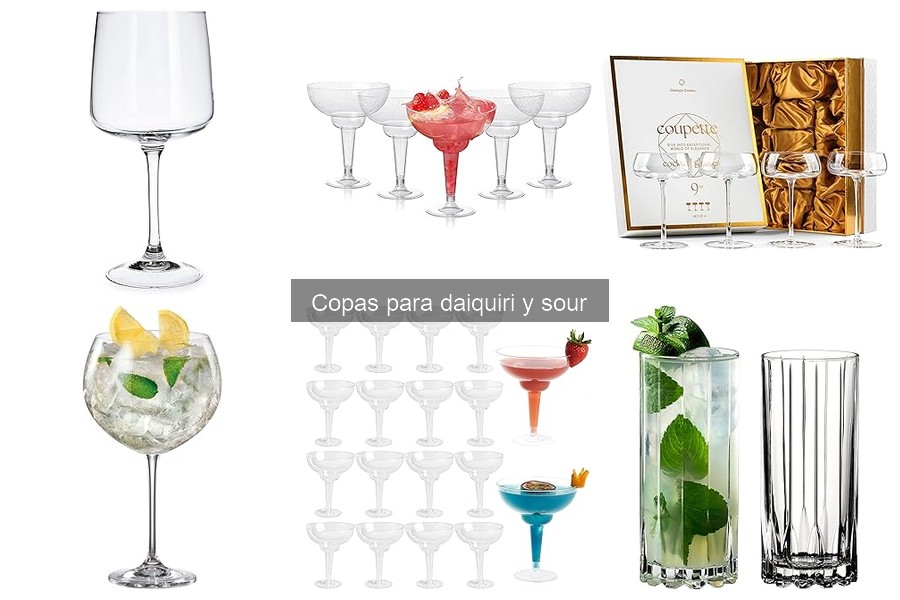 Comparativa de Copas para Daiquiri y Otros Cócteles