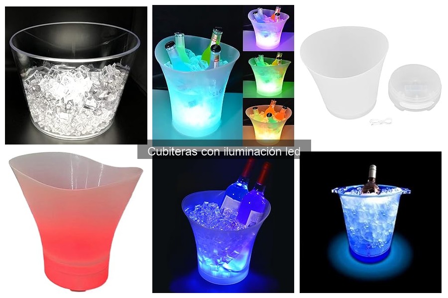 Comparativa de Cubiteras con y sin Iluminación LED
