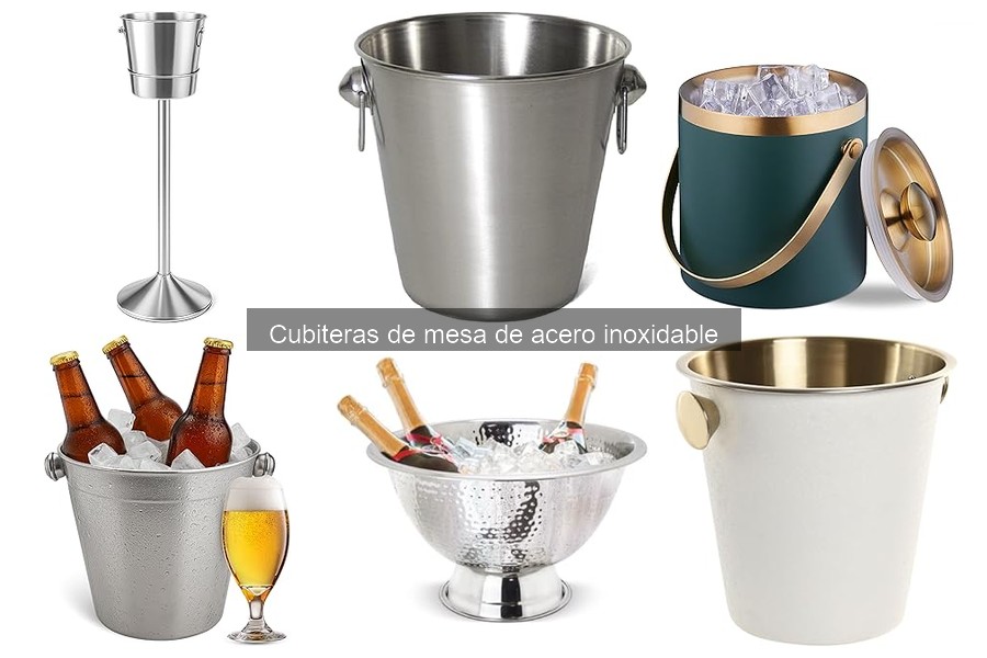 Comparativa de cubiteras de acero inoxidable y plástico