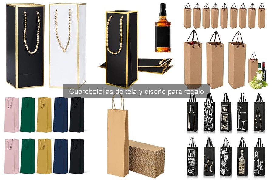 Comparativa de cubrebotellas de tela y personalizables