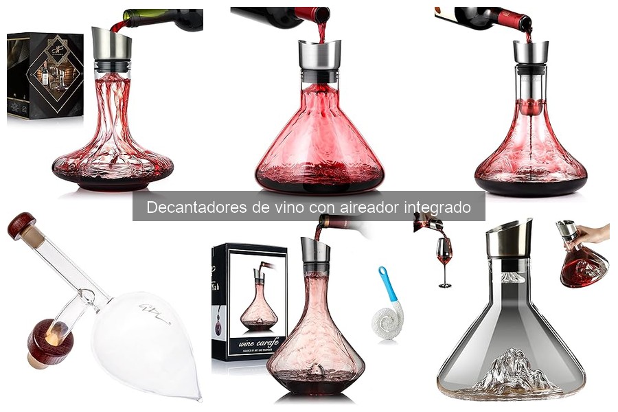 Comparativa de decantadores de vino con aireador integrado
