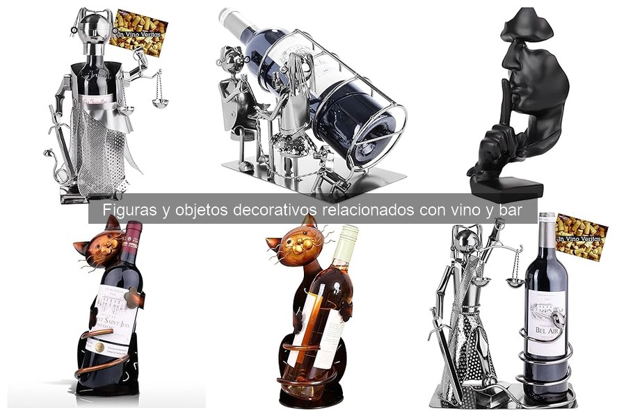 Comparativa de figuras decorativas para vino: materiales y precios