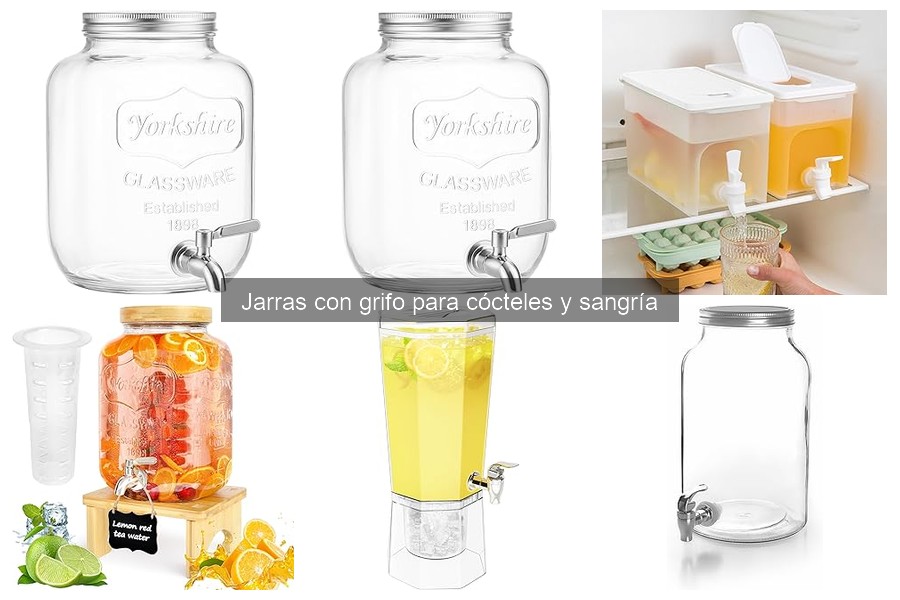 Comparativa de jarras con grifo: vidrio vs. plástico