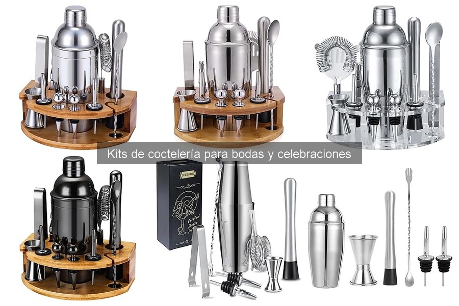 Comparativa de Kits de Coctelería Básicos y Premium para Bodas