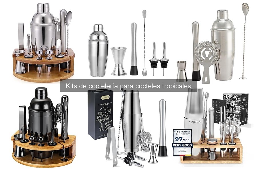Comparativa de Kits de Coctelería para Cócteles Tropicales