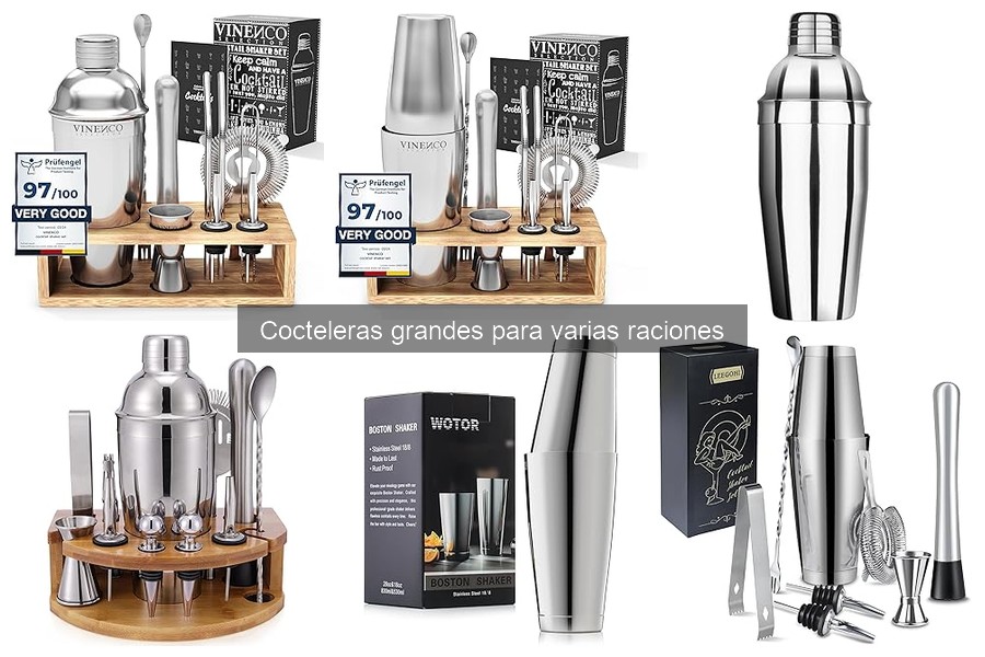Comparativa de las Mejores Cocteleras Grandes en 2023