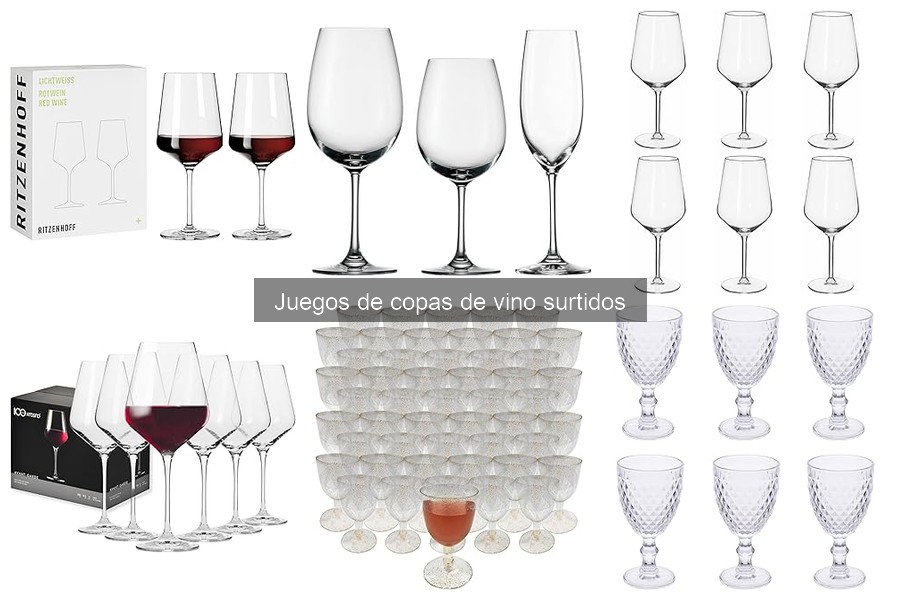 Comparativa de las Mejores Copas de Vino Surtidas