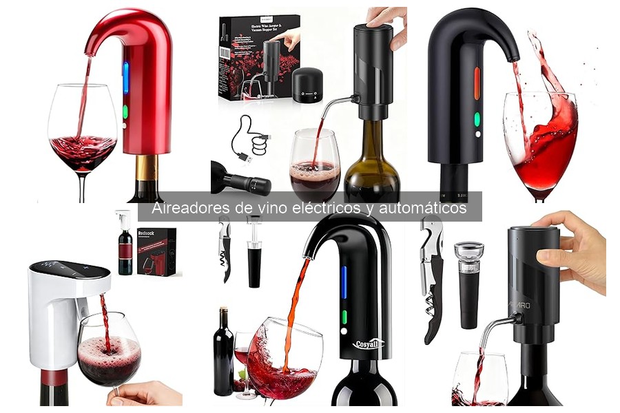 Comparativa de los Mejores Aireadores de Vino Eléctricos