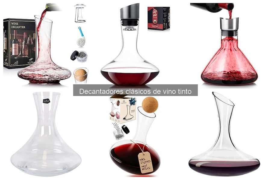 Comparativa de los mejores decantadores de vino tinto