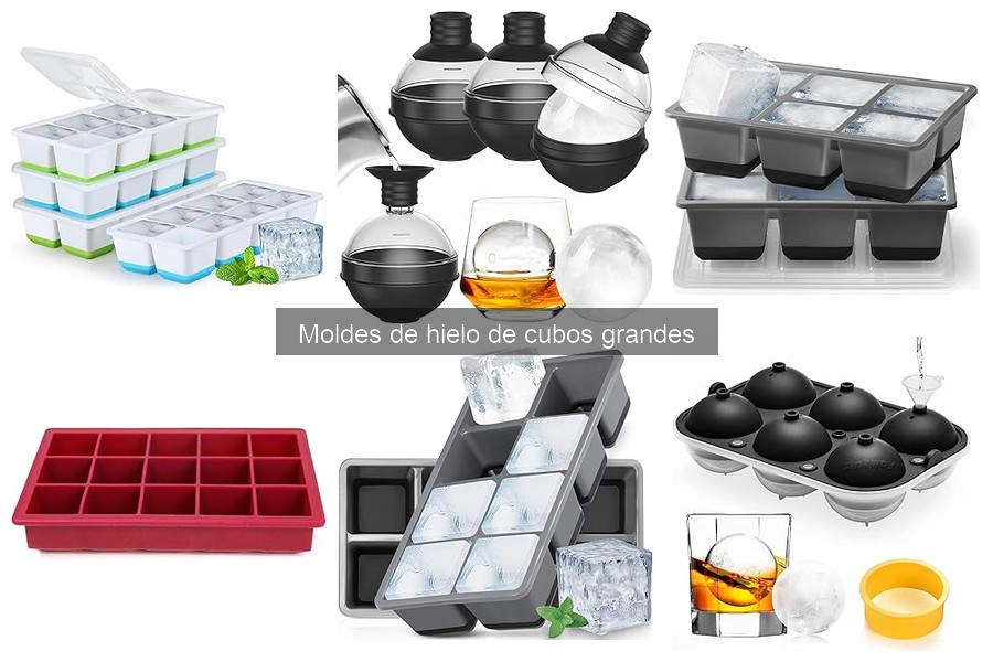 Comparativa de los Mejores Moldes de Hielo de Cubos Grandes