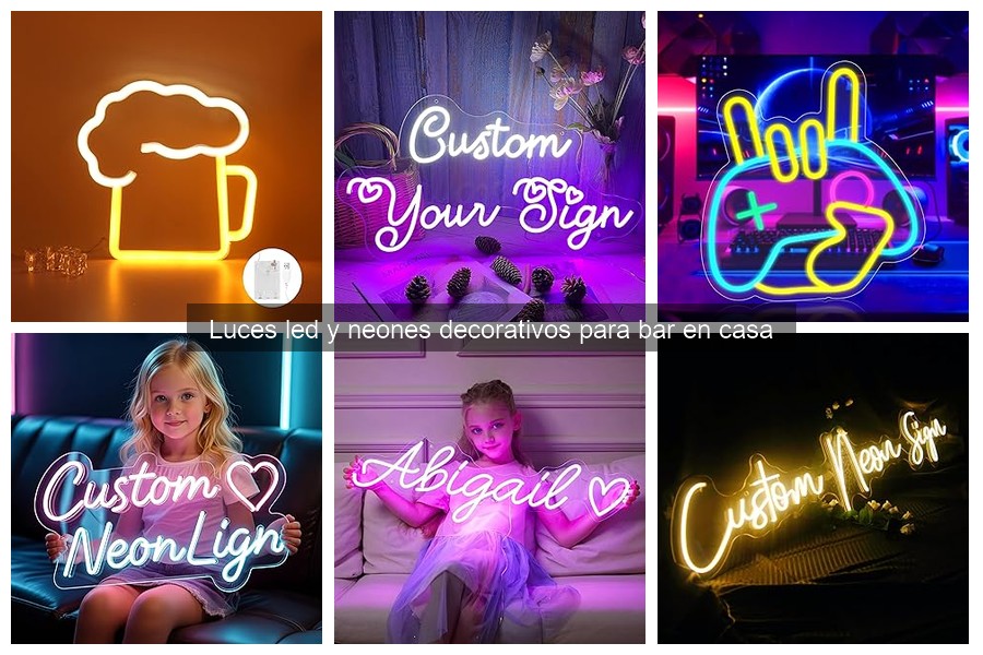 Comparativa de luces neón para bares en casa: calidad y estilo
