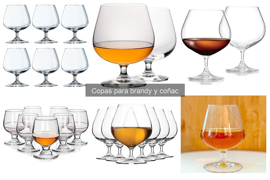 Comparativa de materiales en copas para brandy y coñac