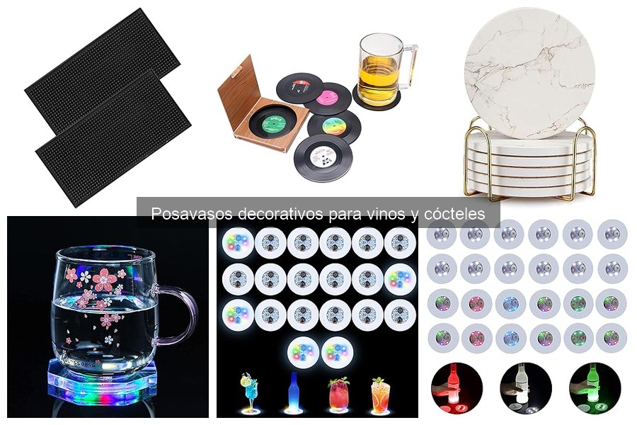 Comparativa de materiales en posavasos decorativos