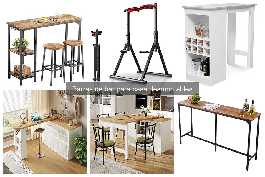 Comparativa de precios de barras de bar desmontables