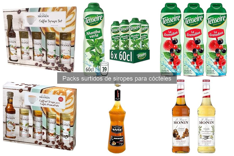 Comparativa de siropes para cócteles: Monin vs Teisseire