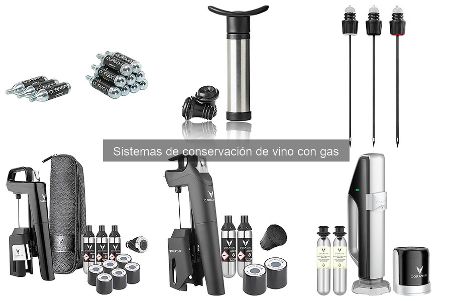 Comparativa de sistemas de conservación de vino con gas