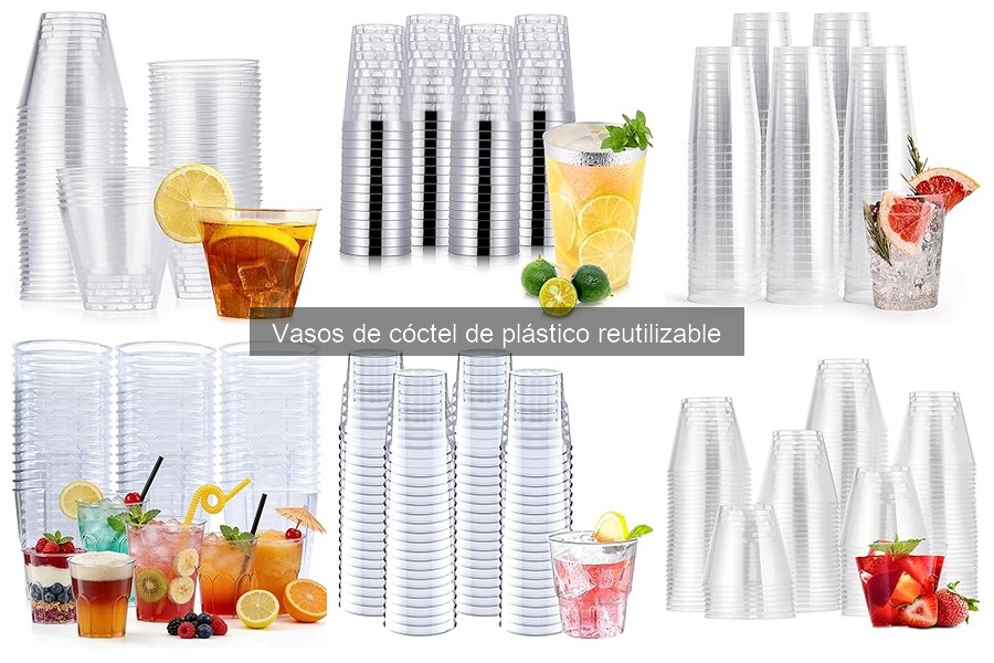 Comparativa de Vasos de Cóctel: Plástico vs Vidrio