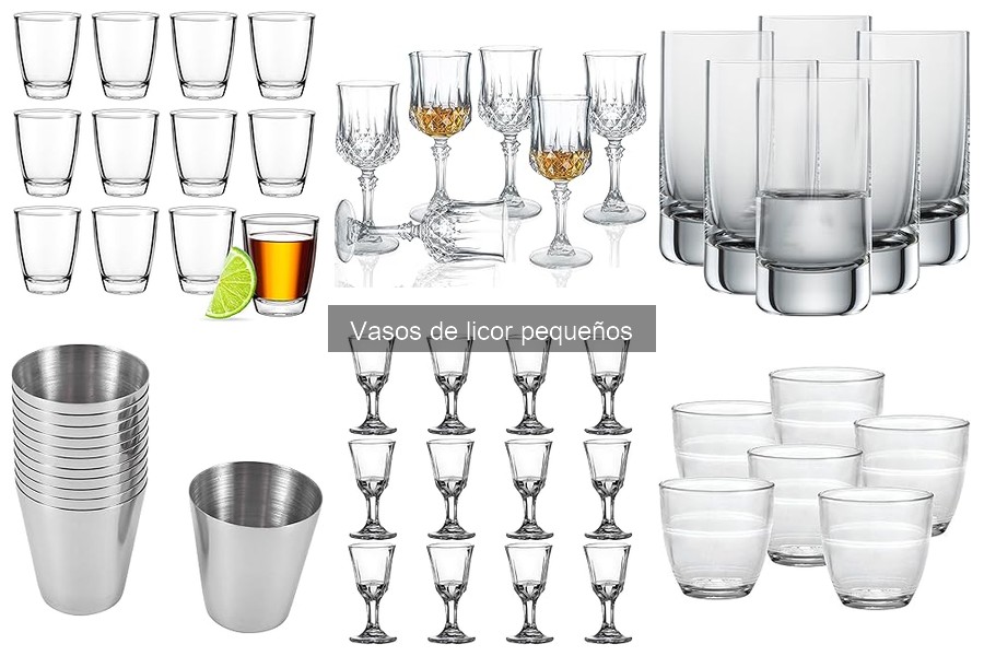 Comparativa de vasos de licor: vidrio vs cristal