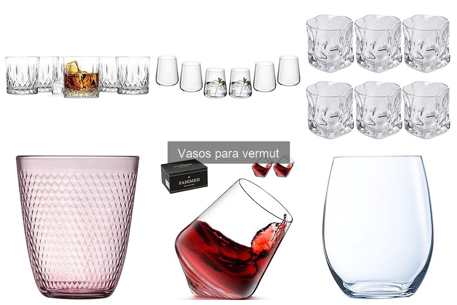 Comparativa de vasos para vermut y vasos de cócteles