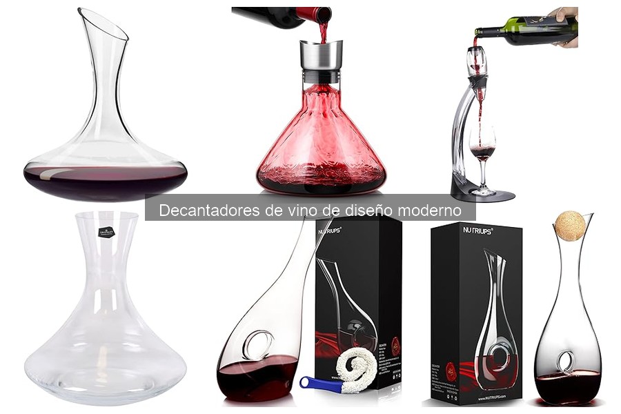 Comparativa: Decantadores de vidrio vs cristal para vino