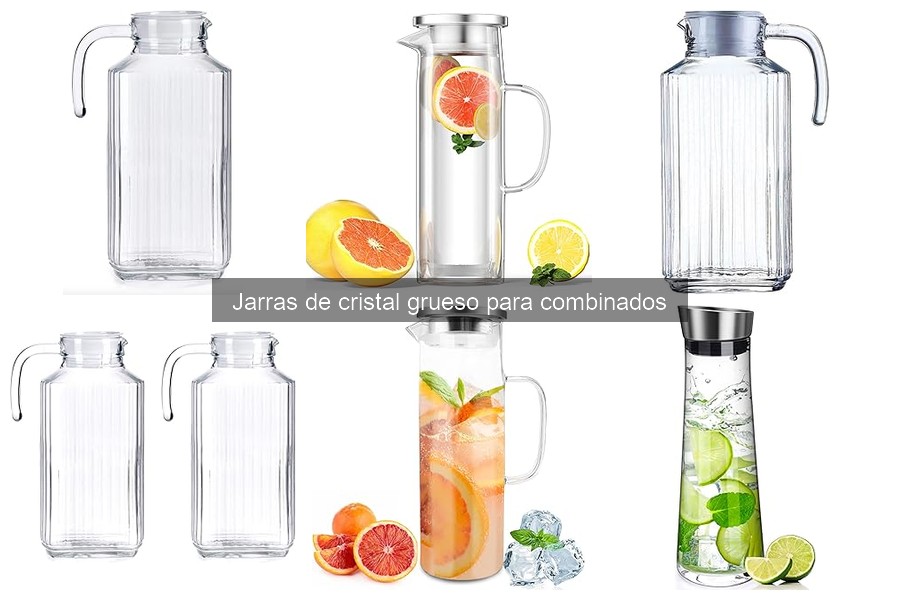 Comparativa: Jarras de cristal grueso vs plástico para cócteles