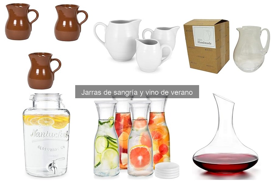 Comparativa: Jarras de cristal vs. plástico para sangría