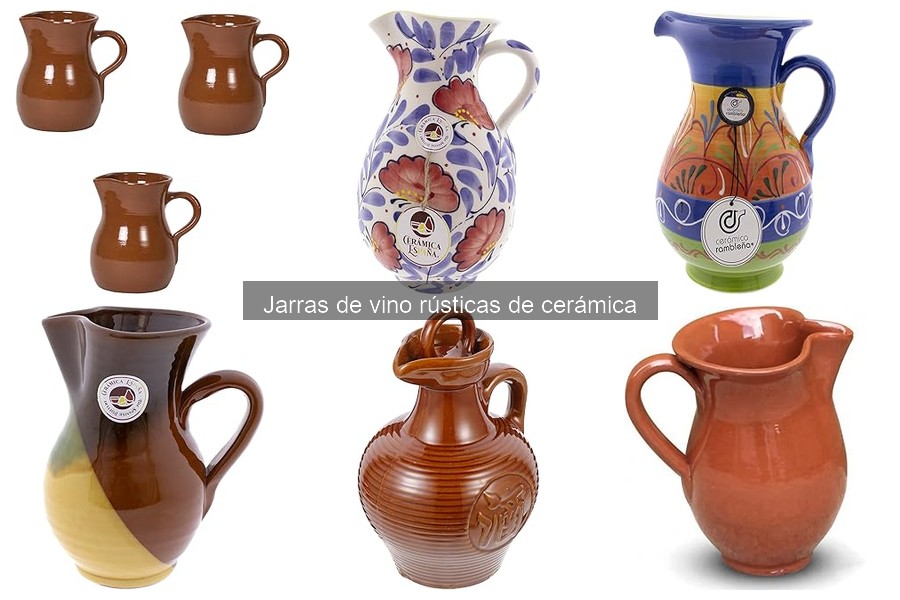 Comparativa: Jarras de Vino Rústicas de Cerámica vs Otros Tipos