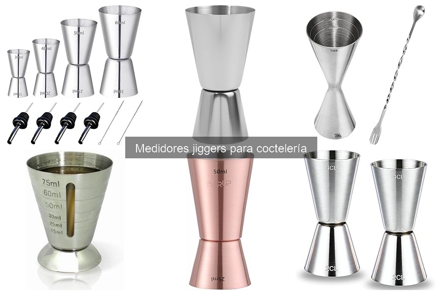 Comparativa: jiggers de acero inoxidable vs. plástico