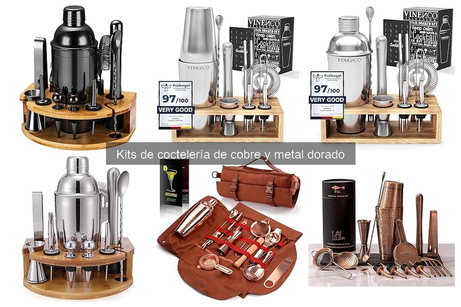 Comparativa: Kit de Coctelería de Cobre vs. Acero Inoxidable