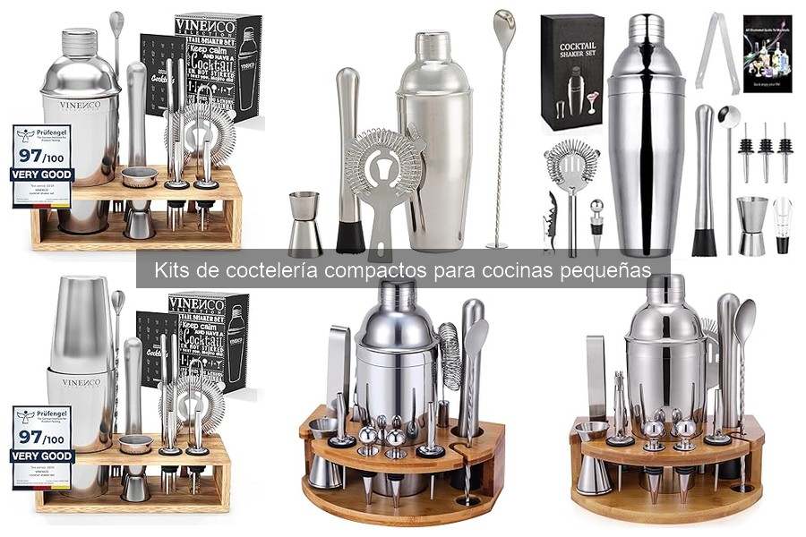 Comparativa: Kits de coctelería compactos y estándar