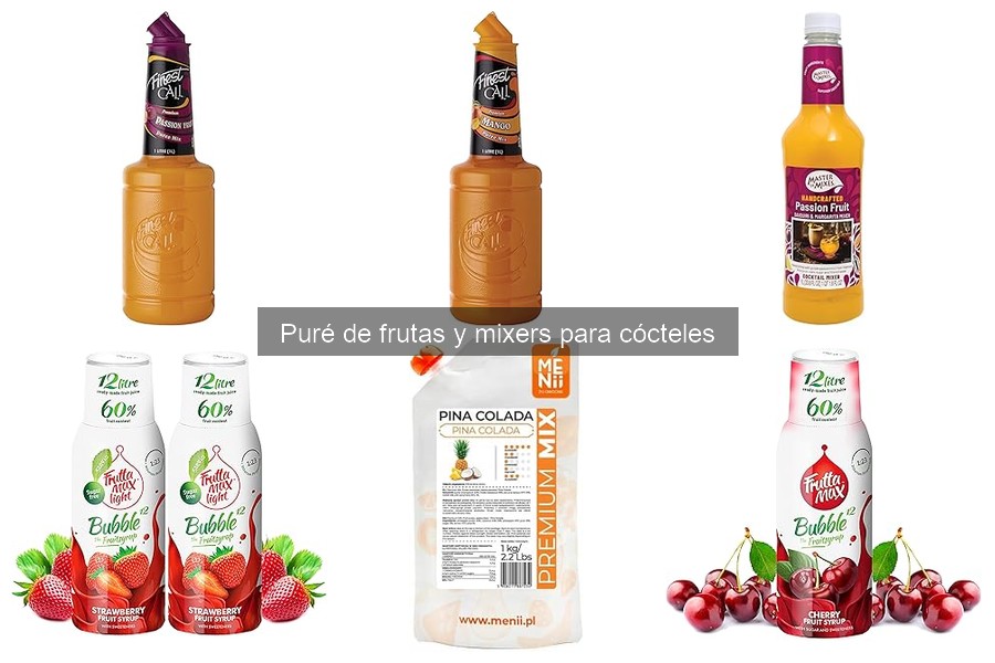 Comparativa: Purés de frutas vs. Jarabes para cócteles